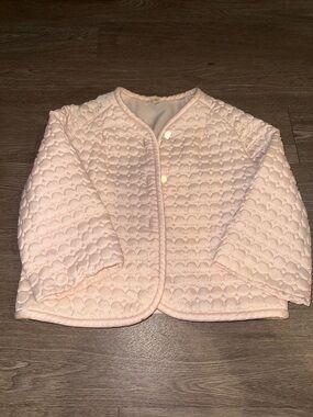 Quilted Light Pink Puffer Jacket by